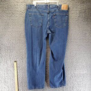 Levis Jeans Mens 42x30 Blue 550 Relaxed Fit Tapered Leg Denim